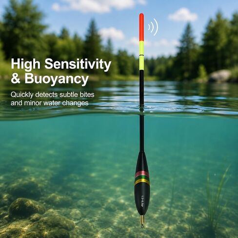 3Pcs Pencil Floats for Fishing, Slip Bobbers Night Fishing Floats Set in Kuwait
