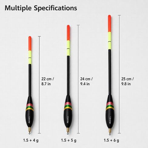 3Pcs Pencil Floats for Fishing, Slip Bobbers Night Fishing Floats Set in Kuwait