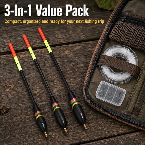 3Pcs Pencil Floats for Fishing, Slip Bobbers Night Fishing Floats Set in Kuwait