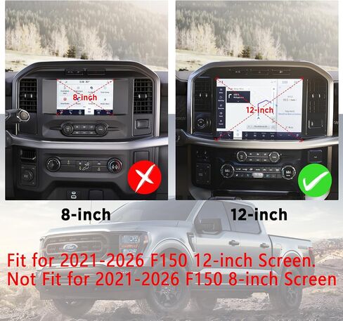 12-Inch HD Screen Protector for 2021-2026 ford F-150 SYNC4 in Kuwait