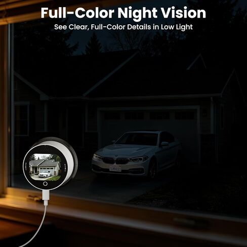 SOLIOM 5MP Window Camera with LCD Touchscreen,Indoor Camera for Home Security Outdoor,24/7 Recording,Anti-Glare Color Night Vision,AI Motion Detection, No-Drill Install for Apartments & Rentals in Kuwait