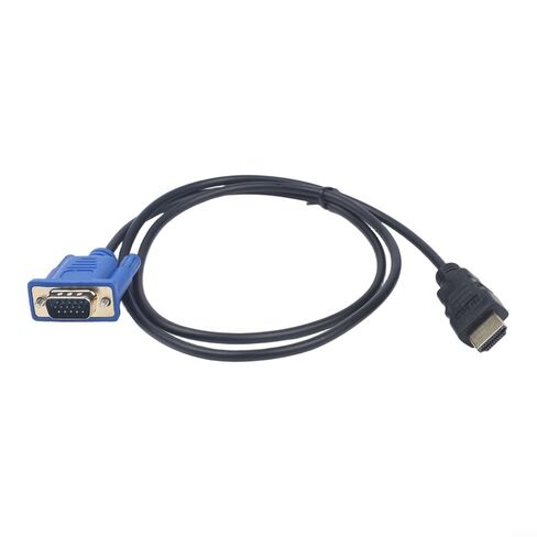 to VGA Adapter Cable 6ft, Male to D-Sub Video Converter Cord for PC TV Computer Monitor, 1080P HD Display, Black(1meter) in Kuwait