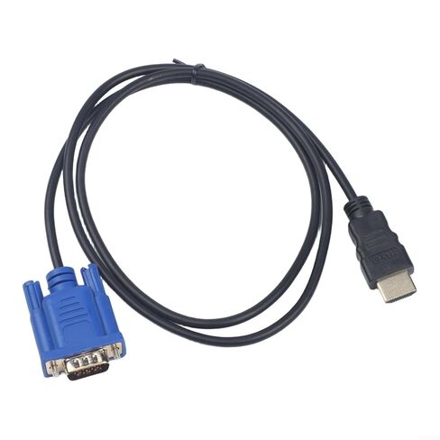 to VGA Adapter Cable 6ft, Male to D-Sub Video Converter Cord for PC TV Computer Monitor, 1080P HD Display, Black(1meter) in Kuwait