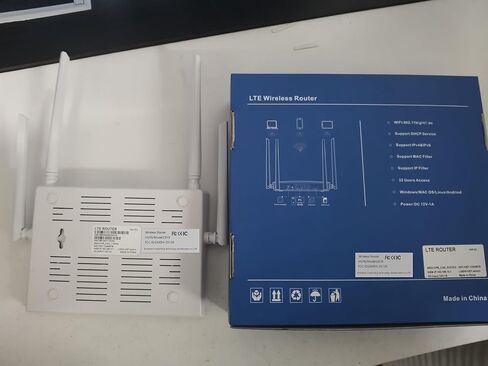 4G LTE Wireless Router with SIM Card Slot Unlocked 300Mbps Wireless Mobile WiFi Hotspot with Antenna for B2/B4/B5/B12/B13/B17/B18/B25, Sim Card Router Support T-Mobile AT&T in Kuwait