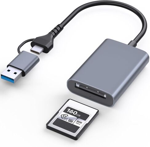 USB-C/A 2-in-1 CFexpress Type A Card Reader with USB 3.2 (Gen 2) 10Gbps in Kuwait