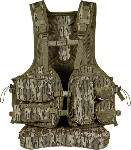 UIIHUNT Turkey Hunting Vest with Seat Cushion and Kickstand, Adjustable Camo Hunting Gear - Game Pouch, Memory Foam Seat in Kuwait