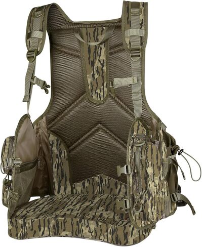 UIIHUNT Turkey Hunting Vest with Seat Cushion and Kickstand, Adjustable Camo Hunting Gear - Game Pouch, Memory Foam Seat in Kuwait