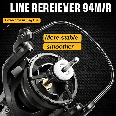 Sougayilang Big Pit Catfish Reel – 44LB Drag, 4.7:1, 6+1 Bearings, 30mm Long Stroke Spool, Large Line Capacity, Graphite Body – Heavy Duty Catfish & Carp Reel in Kuwait