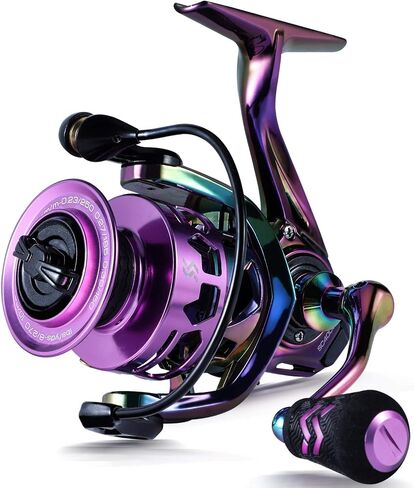 Sougayilang Fishing Reel, Colorful Ultralight Spinning Reels with Graphite Frame 6.0:1 High Speed, Over 39 lbs Carbon Drag for Saltwater or Freshwater Fishing in Kuwait