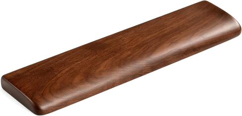 Wooden Wrist Rest, Walnut Wood Keyboard Wrist Rest, Ergonomic Palm Rest, Anti-Slip, Keyboard Accessory for Computer, Laptop, Home & Office (Black Walnut, 17.2" L x 3.15" W x 0.78" H) in Kuwait