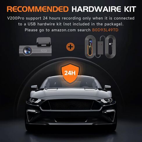 Veement V200Pro 2.5K WiFi Dash Cam with 1.47-Inch IPS Screen in Kuwait