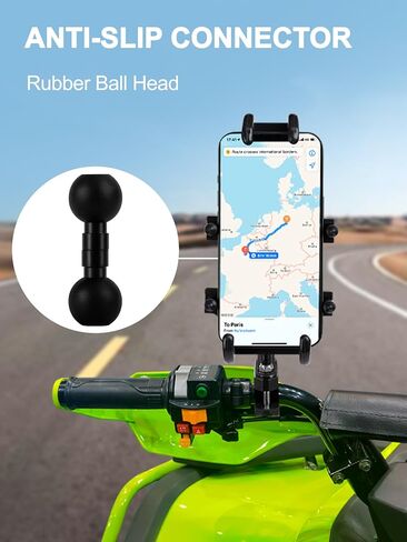 NILKATSS 2PCS Anti-Skid Double Ball Mount,25mm to 1 Inch Balls Unit in Kuwait