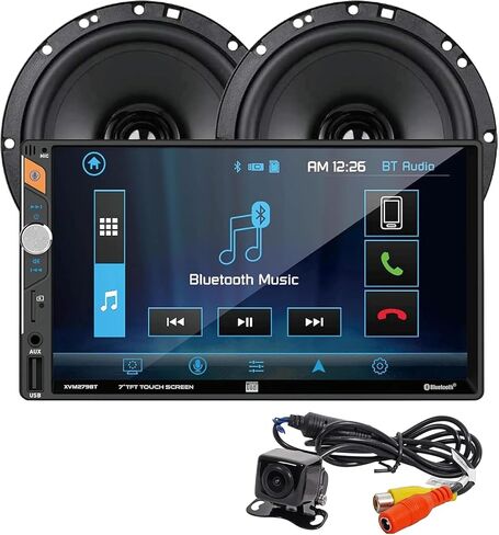 Dual Electronics DMR74 7-Inch Touchscreen Double DIN Car Stereo, Bluetooth in Kuwait