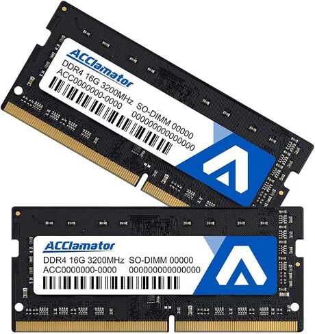 Acclamator DDR4 RAM 32GB Kit (2x16GB) 3200MHz PC4-25600 CL22 1.2V SODIMM in Kuwait