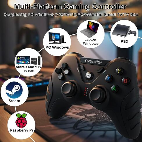 Gaming PC Controller for Windows PS3 Steam Android TV with Hall Joysticks in Kuwait
