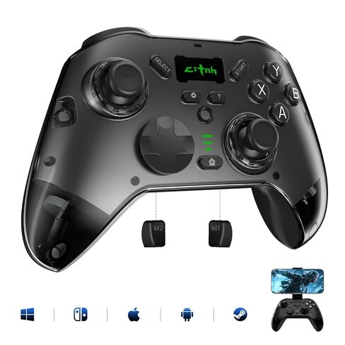 hosowe Wireless Mobile Gaming Controller Compatible for PC/Switch/Android/iOS, Interactive Screen PC Controller with Programmable, Hall Effect Joysticks&Triggers, Vibration, Motion Control in Kuwait