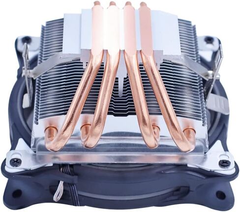 4 Heat Pipes Laptop Radiator Fan Cooler Slim Rainbow Light High Air Volume Quiet in Kuwait