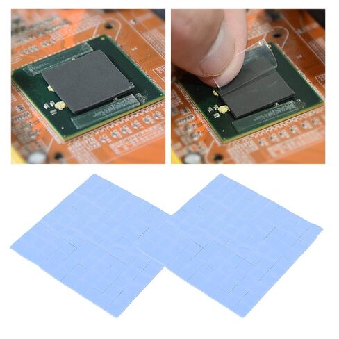 2Pcs Thermal Silicone Heatsink Pad for CPU Cooling Conductive Cooler 100 x 100 x 1mm in Kuwait