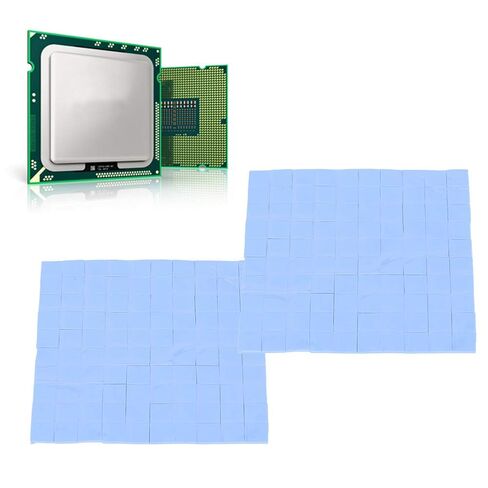 2Pcs Thermal Silicone Heatsink Pad for CPU Cooling Conductive Cooler 100 x 100 x 1mm in Kuwait