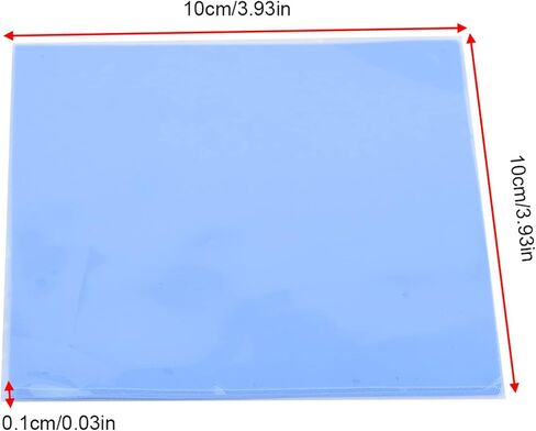 MAVIS LAVEN 2PCS Thermal Silicone Pad, 100x100x1mm for CPU Chip Heat Sink or LED Heat Conduction with 5.0 Conductivity in Kuwait