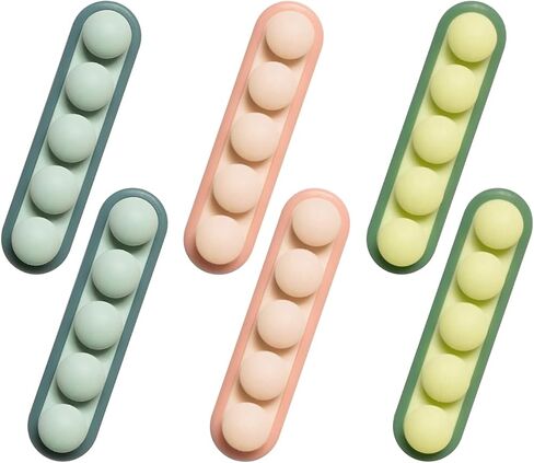Cute Pea Cable Clips, USB Cable Organizer, Charging Cord Holder, Wire Management for Car Office Desk Workbench Bedroom Bedside Nightstand (6-Pack) in Kuwait
