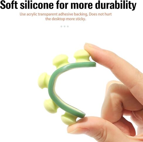 Cute Pea Cable Clips, USB Cable Organizer, Charging Cord Holder, Wire Management for Car Office Desk Workbench Bedroom Bedside Nightstand (6-Pack) in Kuwait