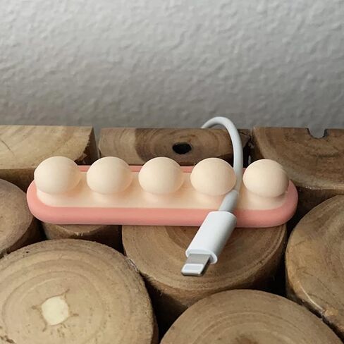 Cute Pea Cable Clips, USB Cable Organizer, Charging Cord Holder, Wire Management for Car Office Desk Workbench Bedroom Bedside Nightstand (6-Pack) in Kuwait