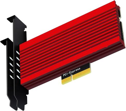 PA15 M.2 NVMe to PCIe 4.0 X4 Adapter with Heatsink(PA15 Silver) in Kuwait