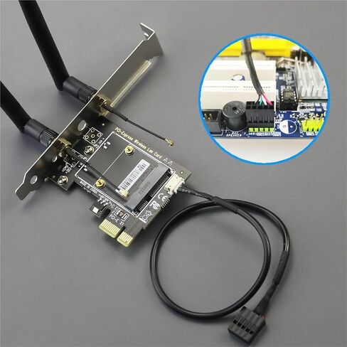 Mini PCIe to PCIe Adapter for 4/5/6/6e & Coral TPU Module in Kuwait