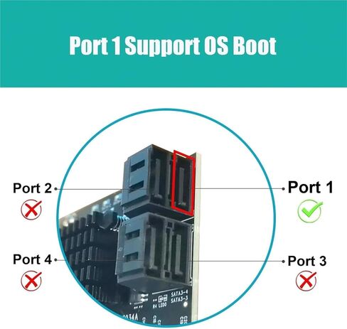 4-Port SATA III 6Gbps PCIe SATA Adapter Card in Kuwait