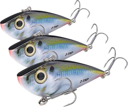 Strike King (REYESDTT12-699) Red Eyed Shad Tungsten 2 Tap Fishing Lure, 699 - Natural Shad, 1/2 oz, Tungsten Sound Chamber in Kuwait