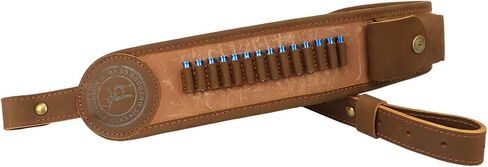 TOURBON Gun Sling with .22 Shell Holder, Rifle Sling Ammo Bandolier, Adjustable Shoulder Strap for Hunting Shooting in Saudi Arabia
