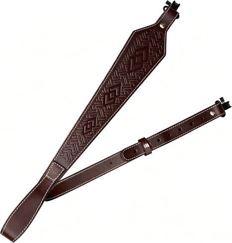 Thick Genuine Leather Rifle and Shotgun Sling Shoulder Strap in Saudi Arabia