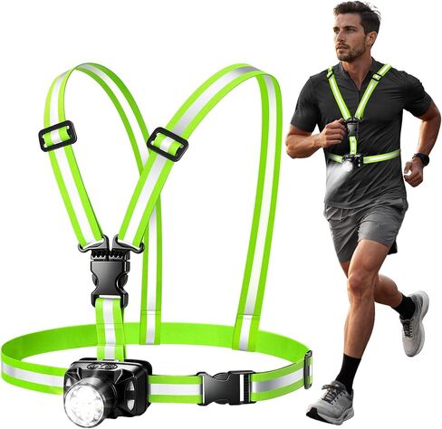 Running Lights for Runners, 550LM, 360° Reflective Running Gear in Kuwait