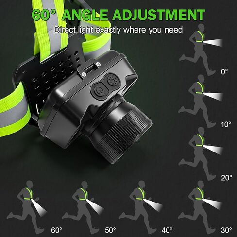 Running Lights for Runners, 550LM, 360° Reflective Running Gear in Kuwait