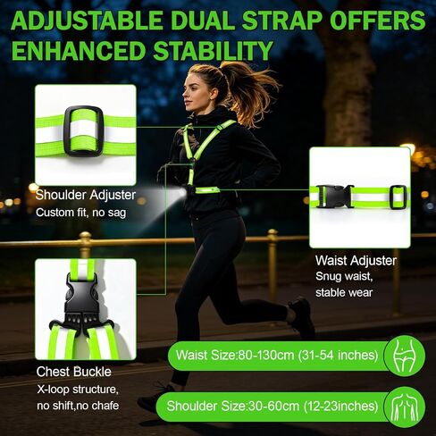 Running Lights for Runners, 550LM, 360° Reflective Running Gear in Kuwait