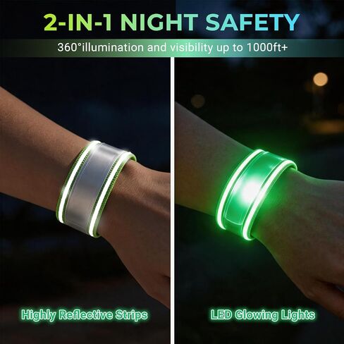 2 Pack LED Reflective Running Gear, Running Lights for Runners in Kuwait