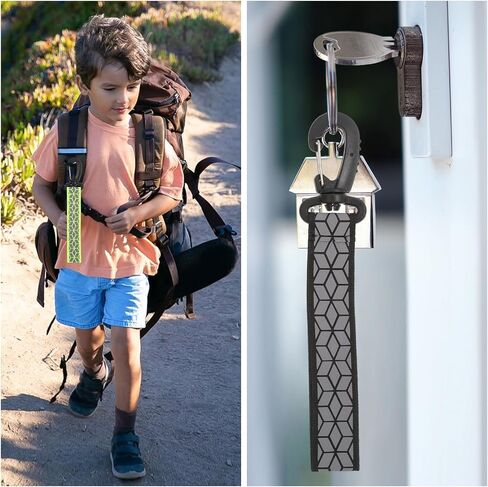 Grevosea 6Pcs Reflective Strips, Safety Reflector Pendants Safety Key Chains Reflective Tags Pendants Keyring for Backpack Clothes Wheelchair Cycling Walking Running in Kuwait