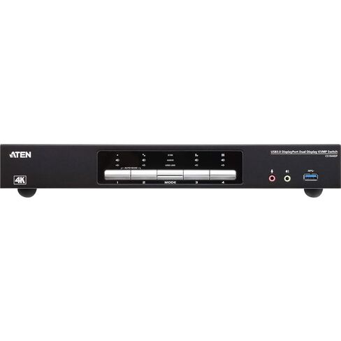 ATEN 2 Port 4K DisplayPort KVM Switch 2 Monitors 2 Computers Dual Monitor KVM Switch, Share USB Peripherals, Independent KVM, USB, and Audio Switching CS1942DP in Kuwait