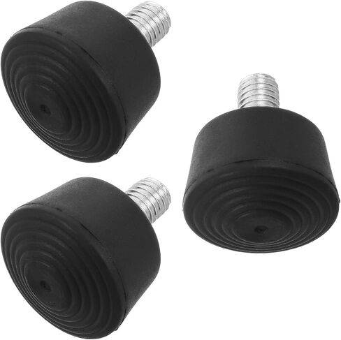 3pcs Universal Anti-Slip Rubber Tripod Feet for Camera Tripods and Monopods, Rubber and Alloy Material, Provides Stability and Durability for Indoor and Outdoor Use in Kuwait