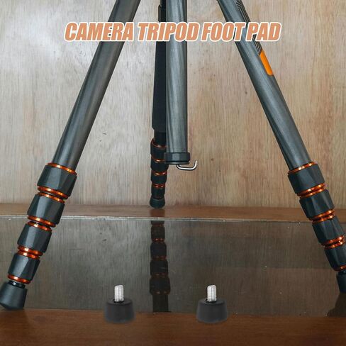 3pcs Universal Anti-Slip Rubber Tripod Feet for Camera Tripods and Monopods, Rubber and Alloy Material, Provides Stability and Durability for Indoor and Outdoor Use in Kuwait