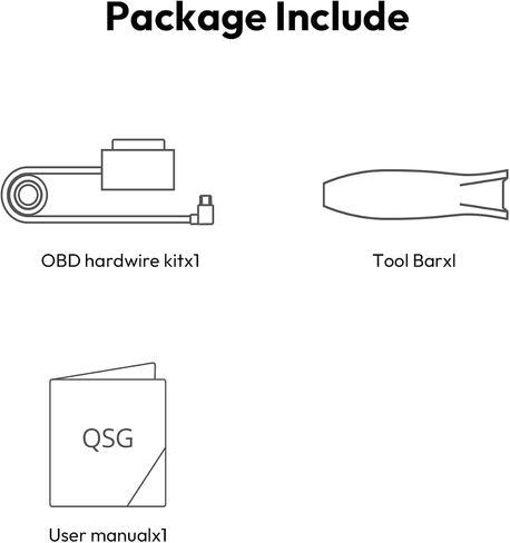 BOTSLAB Dash Cam OBD Hardwire Kit Power Cable Type USB C Port in Kuwait