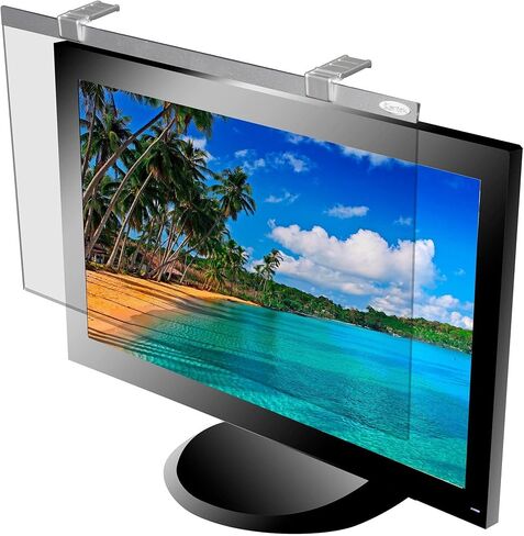 Kantek LCD Protect Anti Glare Computer Screen Cover, Fits 21.5" & 22" Widescreen Monitors, Frameless, Enhances Contrast and Color in Kuwait