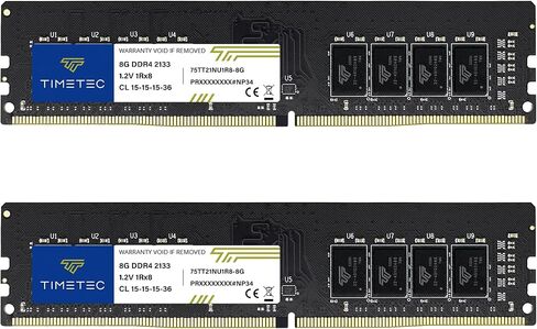 Timetec 32GB KIT (2x16GB) DDR4 2133MHz (PC4-2133P) PC4-17000 UDIMM Desktop RAM – 288-Pin 1.2V CL15 Non-ECC Unbuffered DIMM Memory Module Upgrade in Kuwait