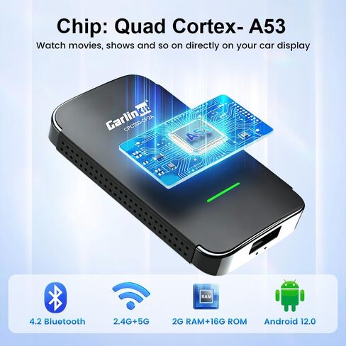 Carlinkit Wireless CarPlay Adapter CP2A Pro with Video Streaming in Kuwait