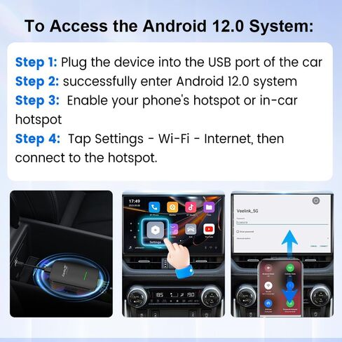 Carlinkit Wireless CarPlay Adapter CP2A Pro with Video Streaming in Kuwait