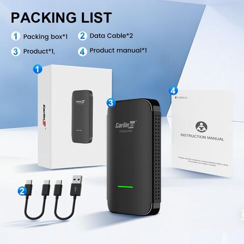 Carlinkit Wireless CarPlay Adapter CP2A Pro with Video Streaming in Kuwait