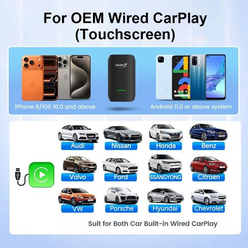 Carlinkit Wireless CarPlay Adapter CP2A Pro with Video Streaming in Kuwait
