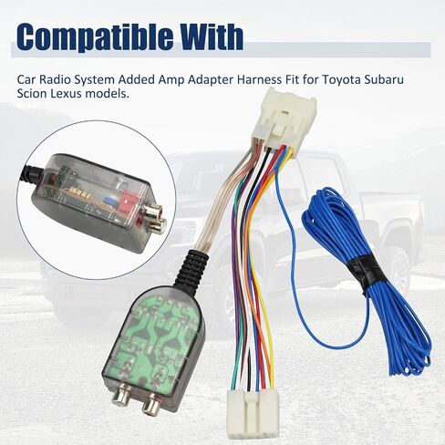 Add an Amp Amplifier Adapter Interface to Factory Radio System Fit for Toyota Subaru Scion Lexus in Kuwait