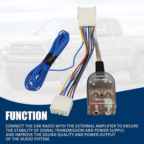 Add an Amp Amplifier Adapter Interface to Factory Radio System Fit for Toyota Subaru Scion Lexus in Kuwait